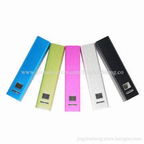 High-efficiency Portable Power Banks with 5V/500mAh Output, 94 x 22 x 21mm Size